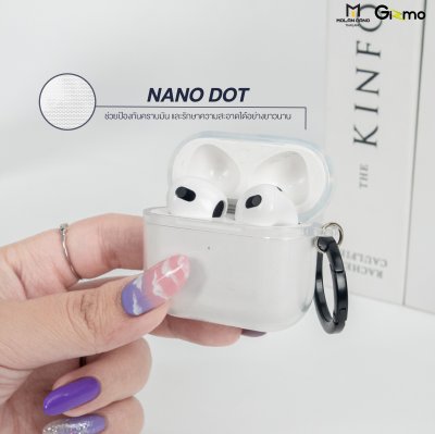 Connector Molan Cano Bumper Case เคส Airpod 2 / Airpod Pro2 / Pro 3 สีใส แบบชิ้นเดียวไม่แยก (แถม Ring ห้อย)