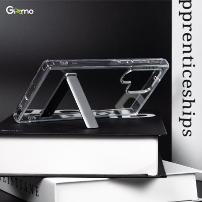 Gizmo เคสซัมซุง S23 Ultra เคสใสกันกระแทก มีขาตั้งในตัว รุ่น Defense standy