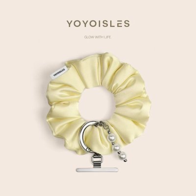 YOYOISLES Cloud Series Wrist Strap สายคล้องข้อมือโทรศัพท์ ผ้าซาตินสไตล์โดนัทมัดผมสุดหรู