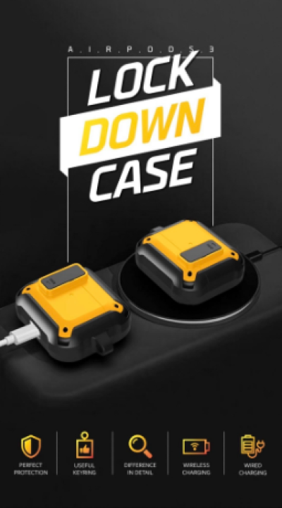 case molan cano  เคส Airpod วัสดุเป็น pc และซิริโคนเคส lock down case