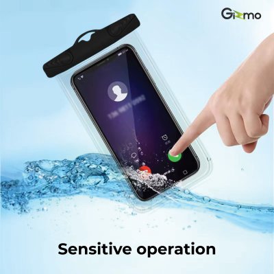 Gizmo waterproof ซองกันน้ำใส รุ่น GW-006 ถ่ายรูปสวย ดำน้ำลึกมาตรฐานIPX8ระบบล็อคแน่นหนา กันน้ำ 100% ฟรี! สายคล้องคอ