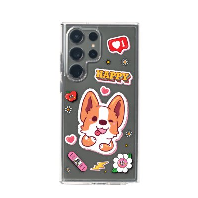 Gizmo เคสซัมซุง เคสS22ultra เคสS23ultra เคสS24ultra เคสใส ยกขอบกันกระแทก รุ่น Strong-X สกรีนลาย Street(หมายเหตุบอกรุ่น)