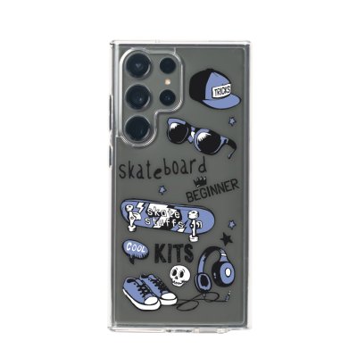 Gizmo เคสซัมซุง เคสS22ultra เคสS23ultra เคสS24ultra เคสใส ยกขอบกันกระแทก รุ่น Strong-X สกรีนลาย Street(หมายเหตุบอกรุ่น)