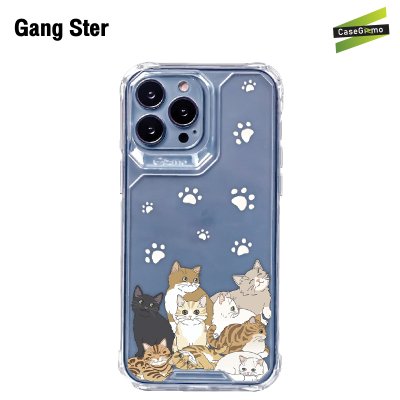 Gizmo case สำหรับไอโฟน ซีรี่ 11-14 เคสกันกระแทกรุ่น strong x case TPU เคสลายแมว Miau collection