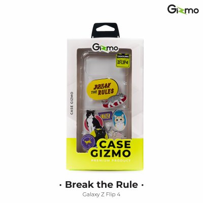 Gizmo เคสสกรีนลาย น้องแมวน่ารัก Galaxy Z Flip4 เคสซัมซุง เคสโทรศัพท์กันกระแทก รุ่น Defense