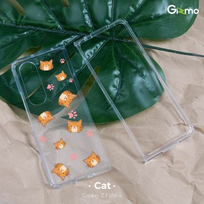Gizmo เคสสกรีนลาย samsung Galaxy Z Fold4 เคสใสกันกระแทก เคสซัมซุง ยกขอบกันกระแทก เคสFold4 รุ่น Fusion