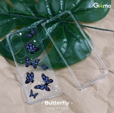 Gizmo เคสสกรีนลาย samsung Galaxy Z Fold4 เคสใสกันกระแทก เคสซัมซุง ยกขอบกันกระแทก เคสFold4 รุ่น Fusion