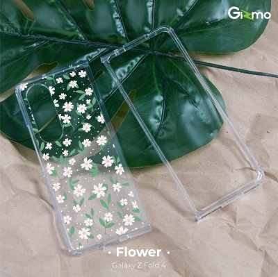 Gizmo เคสสกรีนลาย samsung Galaxy Z Fold4 เคสใสกันกระแทก เคสซัมซุง ยกขอบกันกระแทก เคสFold4 รุ่น Fusion