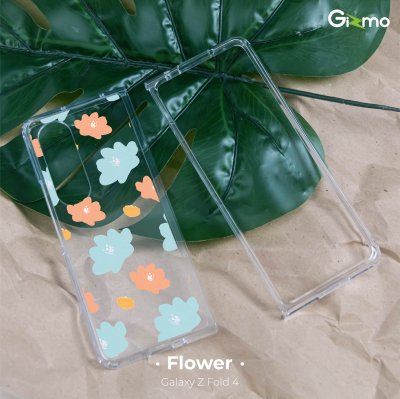 Gizmo เคสสกรีนลาย samsung Galaxy Z Fold4 เคสใสกันกระแทก เคสซัมซุง ยกขอบกันกระแทก เคสFold4 รุ่น Fusion