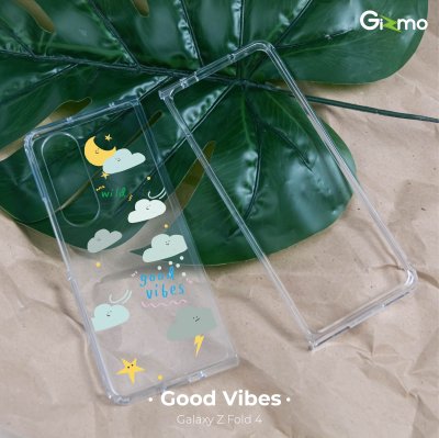 Gizmo เคสสกรีนลาย samsung Galaxy Z Fold4 เคสใสกันกระแทก เคสซัมซุง ยกขอบกันกระแทก เคสFold4 รุ่น Fusion