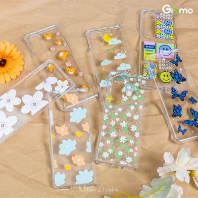 Gizmo เคสสกรีนลาย samsung Galaxy Z Fold4 เคสใสกันกระแทก เคสซัมซุง ยกขอบกันกระแทก เคสFold4 รุ่น Fusion