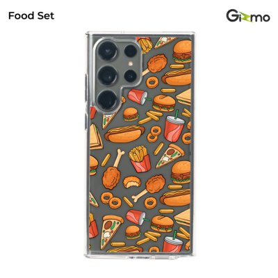 Gizmo Case เคสแข็งกันกระแทก Defense 22 Ultra ,23 Ultra (ทักบอกรุ่น) เคสลายอาหาร Fast food collection
