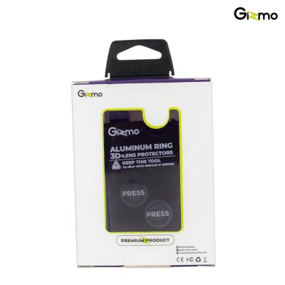 Gizmo ฟิล์มเลนส์ 3D foriPhone 15 รุ่น  Aluminum ring 15, 15plus ,15 pro, 15 pro max  Protector  ปกป้องมากถึง3เท่า