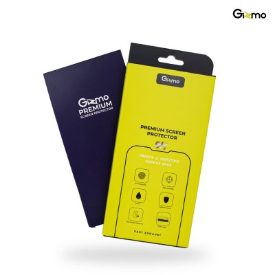 Gizmo Film ฟิล์มกระจกใสนิรภัย 2 ชั้น สำหรับ 15,15 plus,15 pro,15 pro max ป้องกันระดับ 9H รับประกัน 120 วัน