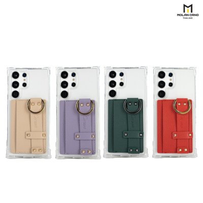 Molan Cano Case รุ่น เคส Samsung S23 ultra  ลาย Caruso Togo Ring Poket Bumper Case