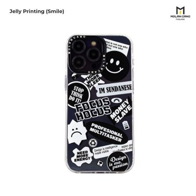 MOLAN CASE รุ่น ip 15,15+,15 pro,15 pro max collection jelly printing