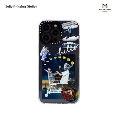 MOLAN CASE รุ่น ip 15,15+,15 pro,15 pro max collection jelly printing