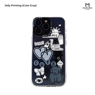 MOLAN CASE รุ่น ip 15,15+,15 pro,15 pro max collection jelly printing
