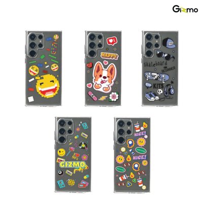 Gizmo เคสซัมซุง เคสS22ultra เคสS23ultra เคสS24ultra เคสใส ยกขอบกันกระแทก รุ่น Strong-X สกรีนลาย Street(หมายเหตุบอกรุ่น)