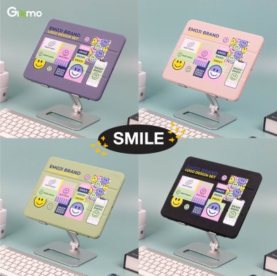 Gizmo เคสไอแพด ipad air4 air5 แบบฝาพับด้วยแม่เหล็ก หลังใส มีช่องเก็บปากกา ลายสวย หลากสี