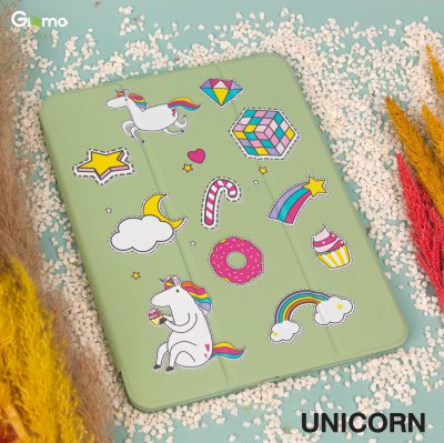 Gizmo เคสไอแพด ipad air4 air5 แบบฝาพับด้วยแม่เหล็ก หลังใส มีช่องเก็บปากกา ลายสวย หลากสี