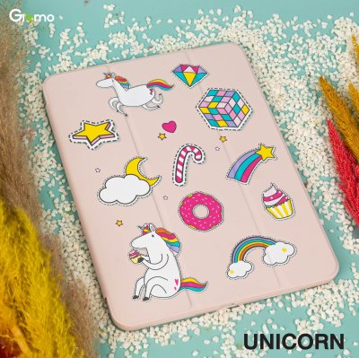 Gizmo เคสไอแพด ipad air4 air5 แบบฝาพับด้วยแม่เหล็ก หลังใส มีช่องเก็บปากกา ลายสวย หลากสี