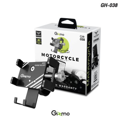 Gizmo ที่วางโทรศัพท์มอเตอร์ไซค์ ติดบริเวณแฮนด์บาร์ ที่จับมือถือมอไซค์ รุ่น GH-038 ประกัน 1 ปี