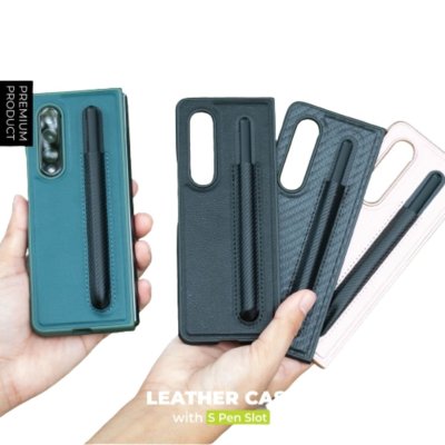 Gizmo เคส samsung Galaxy Z Fold3 เคสfold3 เคสหนังเทียม เรียบหรู มีช่องใส่ปากกา จับถือกระชับ