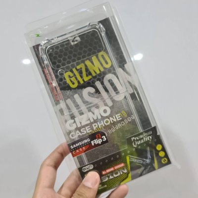 Gizmo เคส samsung Galaxy Z Flip3 เคสใสกันกระแทก เคสซัมซุง ยกขอบกันกระแทก เคส flip3 รุ่น Fusion