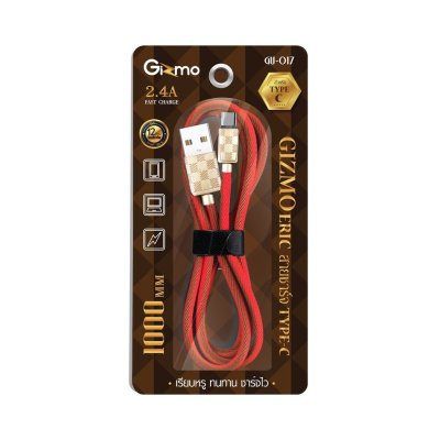Gizmo สายชาร์จ type-c สายชาร์จแอนดรอยด์ รุ่น ERIC ประกัน1ปี GU-017 (จำนวนจำกัด)
