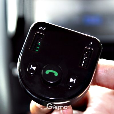 Gizmo ที่ชาร์จมือถือในรถ บลูทูธรถยนต์ บลูทูธ รถยนต์ ที่รับสัญญาณบลูทูธในรถ Car Bluetooth Charger รุ่น GG-006