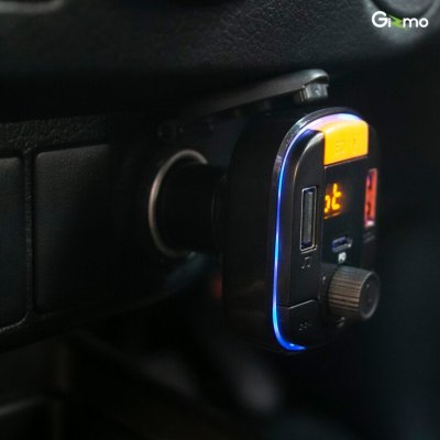 Gizmo บลูทูธในรถยนต์ บลูทูธรถยนต์ อุปกรณ์รับ-ส่งสัญญาณบลูทูธ Car Bluetooth PD Charger รุ่น GG-009