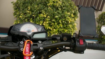 Gizmo ที่วางโทรศัพท์มอเตอร์ไซค์ ติดบริเวณกระจกข้าง รุ่น GH-040