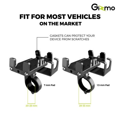 Gizmo ที่วางโทรศัพท์มอเตอร์ไซค์ ติดบริเวณแฮนด์บาร์ ที่จับมือถือมอไซค์ รุ่น GH-038 ประกัน 1 ปี