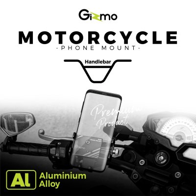 Gizmo ที่วางโทรศัพท์มอเตอร์ไซค์ ติดบริเวณแฮนด์บาร์ ที่จับมือถือมอไซค์ รุ่น GH-038 ประกัน 1 ปี