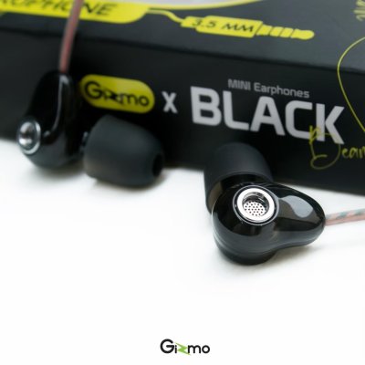 Gizmo หูฟังสมอลทอร์ค ประกัน 1 ปี หูฟังโทรศัพท์ รุ่น Black bean GS-005