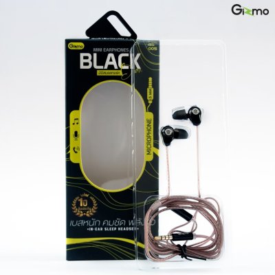 Gizmo หูฟังสมอลทอร์ค ประกัน 1 ปี หูฟังโทรศัพท์ รุ่น Black bean GS-005