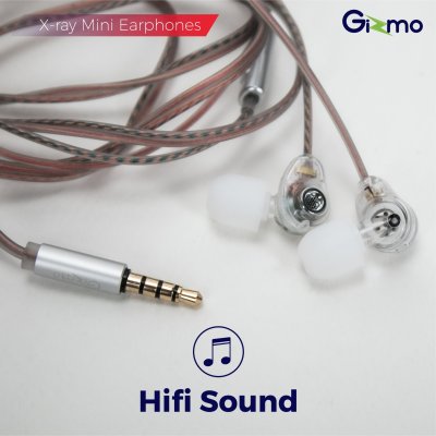 Gizmo หูฟังสมอลทอร์ค X-ray mini earphones หูฟังโทรศัพท์ รุ่น GS-007