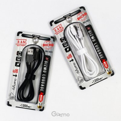 Gizmo สายชาร์จแอนดรอยด์ หัว Micro รองรับชาร์จ 2.4A รุ่น Luggage GU-023