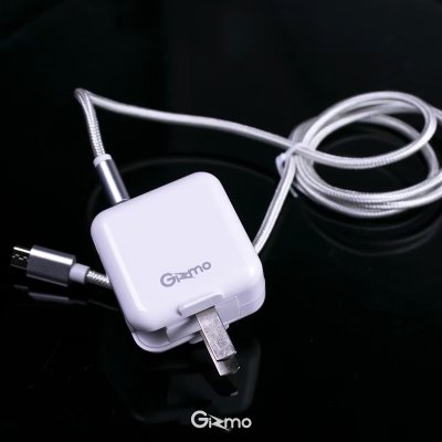 Gizmo อะแดปเตอร์ หัวชาร์จไอโฟน พร้อมสายชาร์จ อุปกรณ์ชาร์จ lightning สีขาว GA-005