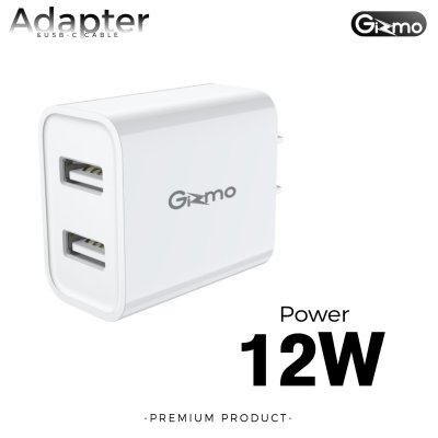 Gizmo อะแดปเตอร์ หัวชาร์จ 2.4A พร้อม สายชาร์จ type-c อุปกรณ์ชาร์จ Type-C สีขาว GA-008