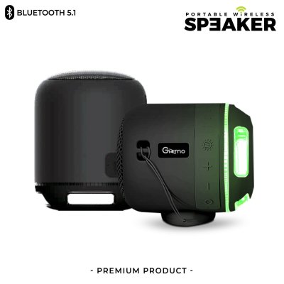 Gizmo ลำโพงบลูทูธพกพา เบสเน้น เสียงดี กันฝุ่น กันน้ำ ลำโพง ลำโพงพกพา ลำโพงไร้สาย GLS-001