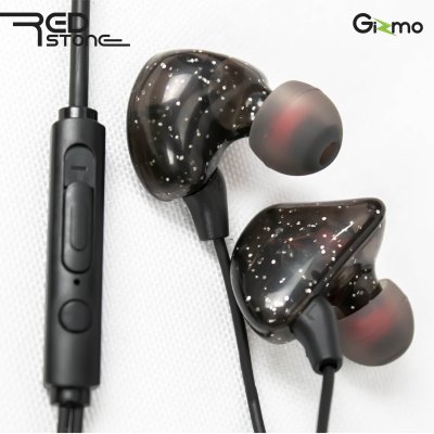 Gizmo หูฟังสมอลทอร์ค หูฟังเกมเมอร์ in-ear headphones สีดำ / ขาว รุ่น GS-009