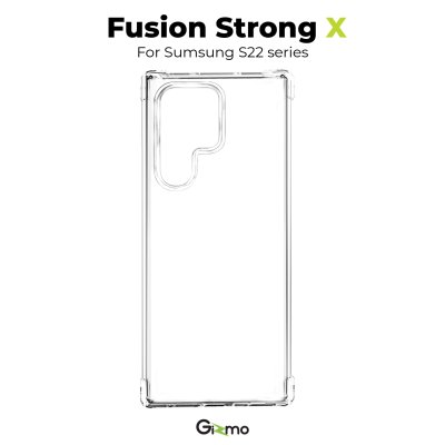 Gizmo เคสซัมซุง เคสS22 Galaxy S22 S22+ s22 ultra เคสใส ยกขอบกันกระแทก รุ่น Fusion Strong-X