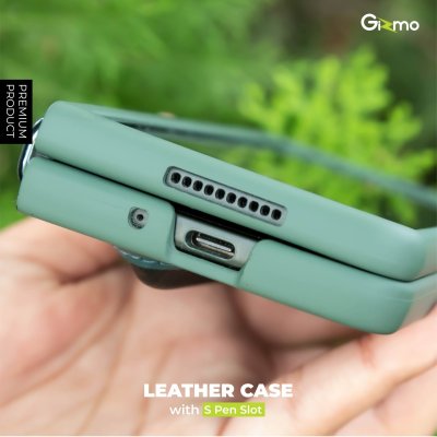 Gizmo เคส samsung Galaxy Z Fold3 เคสfold3 เคสหนังเทียม เรียบหรู มีช่องใส่ปากกา จับถือกระชับ