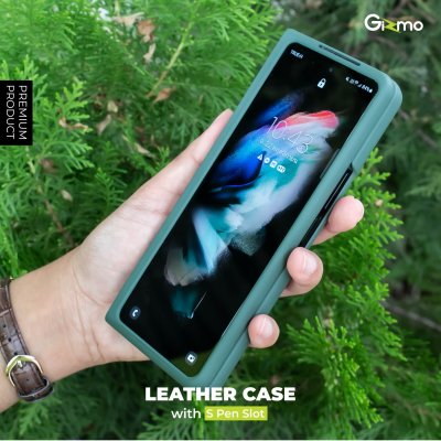 Gizmo เคส samsung Galaxy Z Fold3 เคสfold3 เคสหนังเทียม เรียบหรู มีช่องใส่ปากกา จับถือกระชับ
