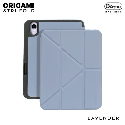 Gizmo เคส iPad Mini 6 เคสไอแพดมินิ ด้านหลังทึบ ทนทาน มีช่องเก็บปากกา รุ่น Origami+Tri fold manetic