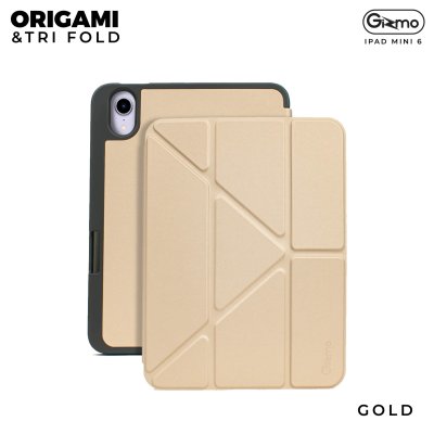 Gizmo เคส iPad Mini 6 เคสไอแพดมินิ ด้านหลังทึบ ทนทาน มีช่องเก็บปากกา รุ่น Origami+Tri fold manetic