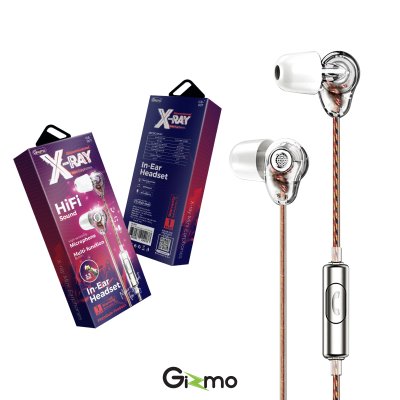 Gizmo หูฟังสมอลทอร์ค X-ray mini earphones หูฟังโทรศัพท์ รุ่น GS-007