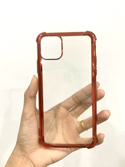 Gizmo เคสไอโฟน 11 ,11 Pro ,11 Pro Max เคสนิ่ม บิดได้ กันกระแทก หลังใส ขอบสี รุ่น Silky